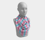 Transfeminine Candy Striped Square Scarf