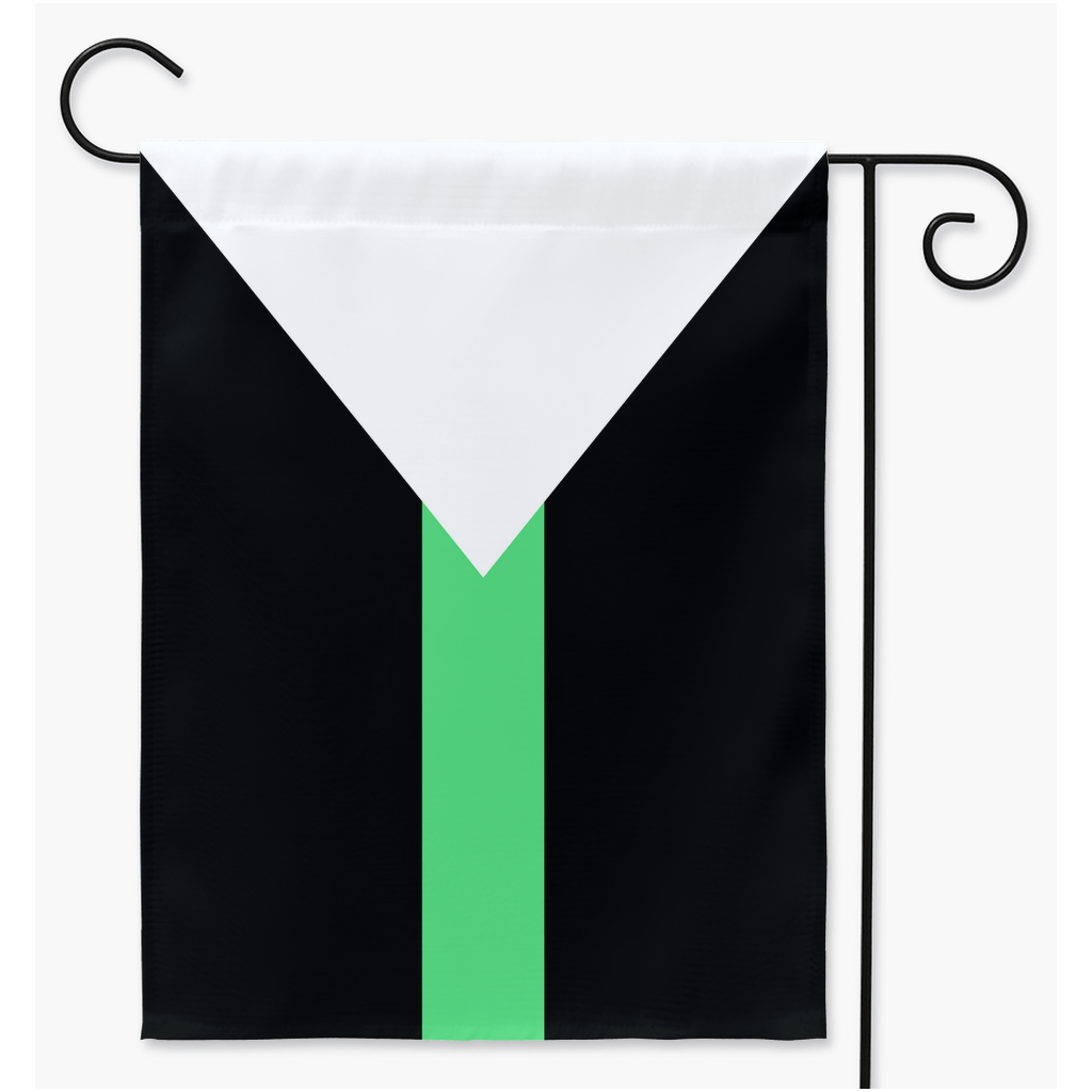 Noetiromantic Pride Yard and Garden Flags | Single Or Double-Sided | 2 Sizes | Aromantic and Asexual Spectrum
