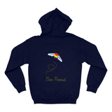 Sweats à capuche Bumblebee Pride Pun (sans fermeture éclair/pull) – DESIGN arrière | Choisissez votre drapeau et votre jeu de mots | Sweat à capuche pull bourdon | LGBTQIA