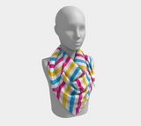 Foulard carré rayé barbier pansexuel