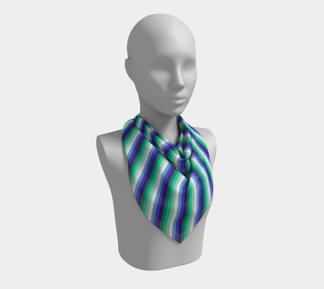 Gay Man (anciennement Vincian - V2) Foulard carré rayé