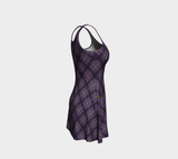 Nonbinary Dark Argyle Flare Dress