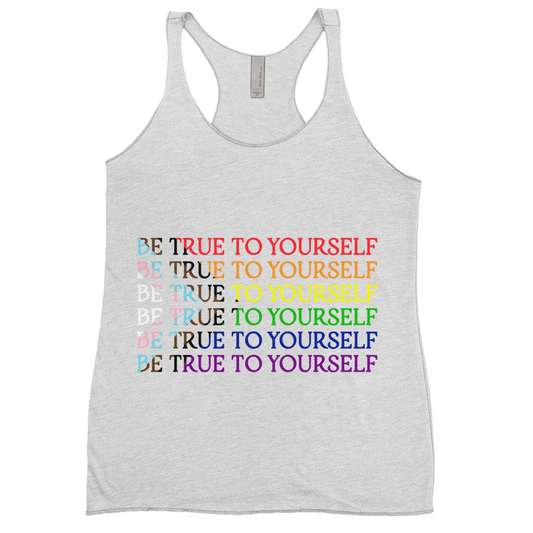 Funky Text Orientation Racerback Tank Tops | Next Level