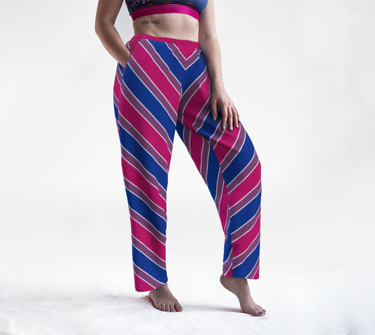 Bisexual Candy Striped Lounge Pants