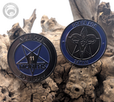 Sober for Satan | Non-Theistic Recovery Tokens | Soft Enamel and Black Metal