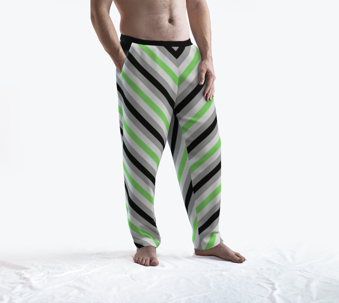 Agender Striped Lounge Pants