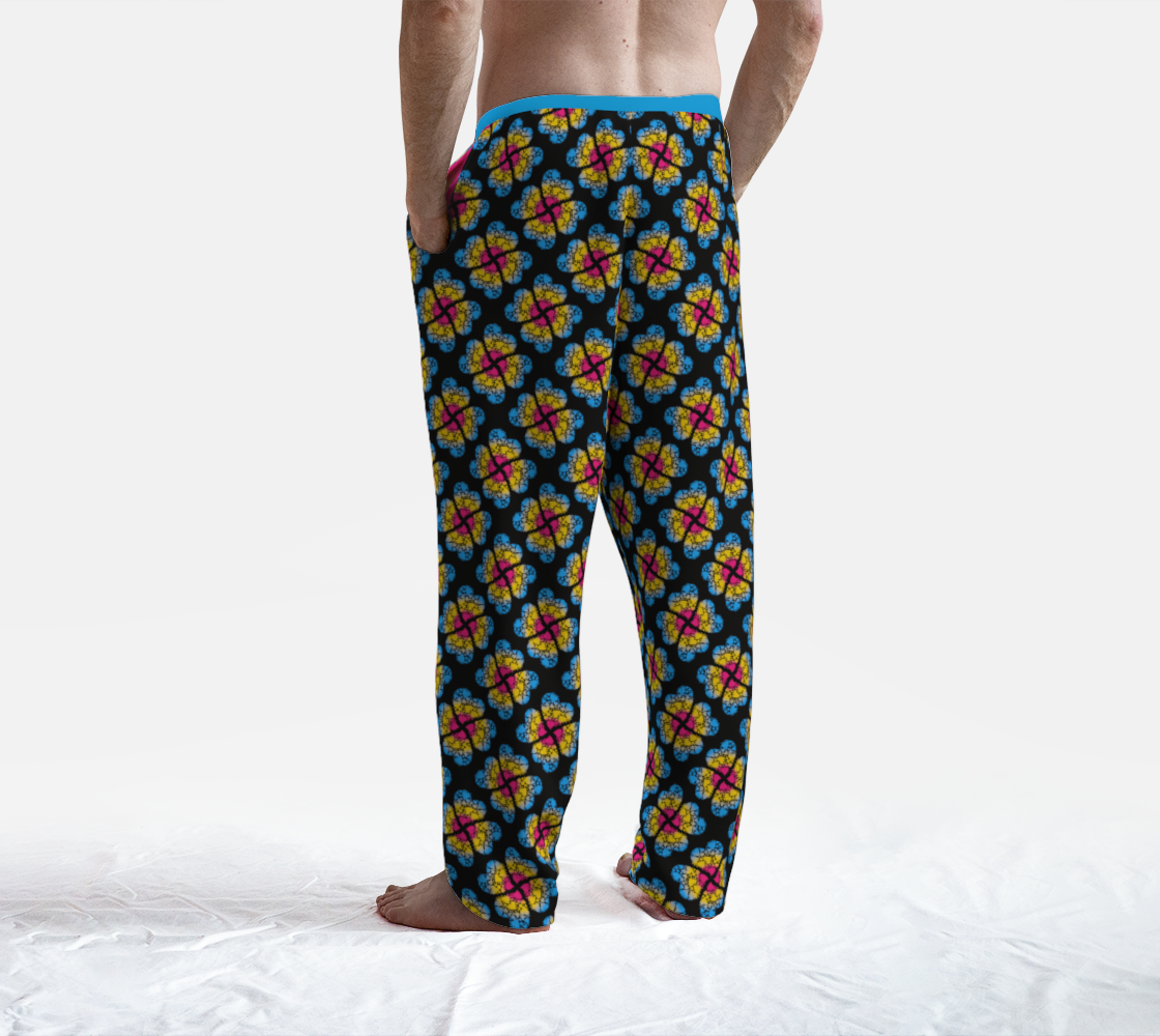 Pansexual Heart Flowers Lounge Pants