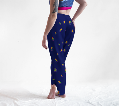 Rainbow and Blue Candy Corn Lounge Pants