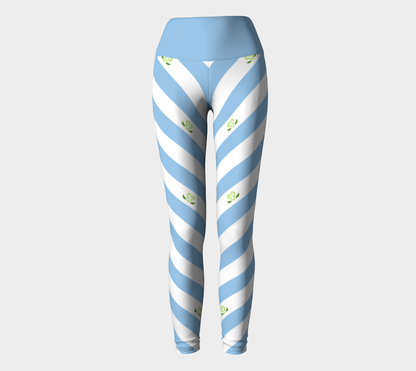 Achillean Striped Yoga Leggings