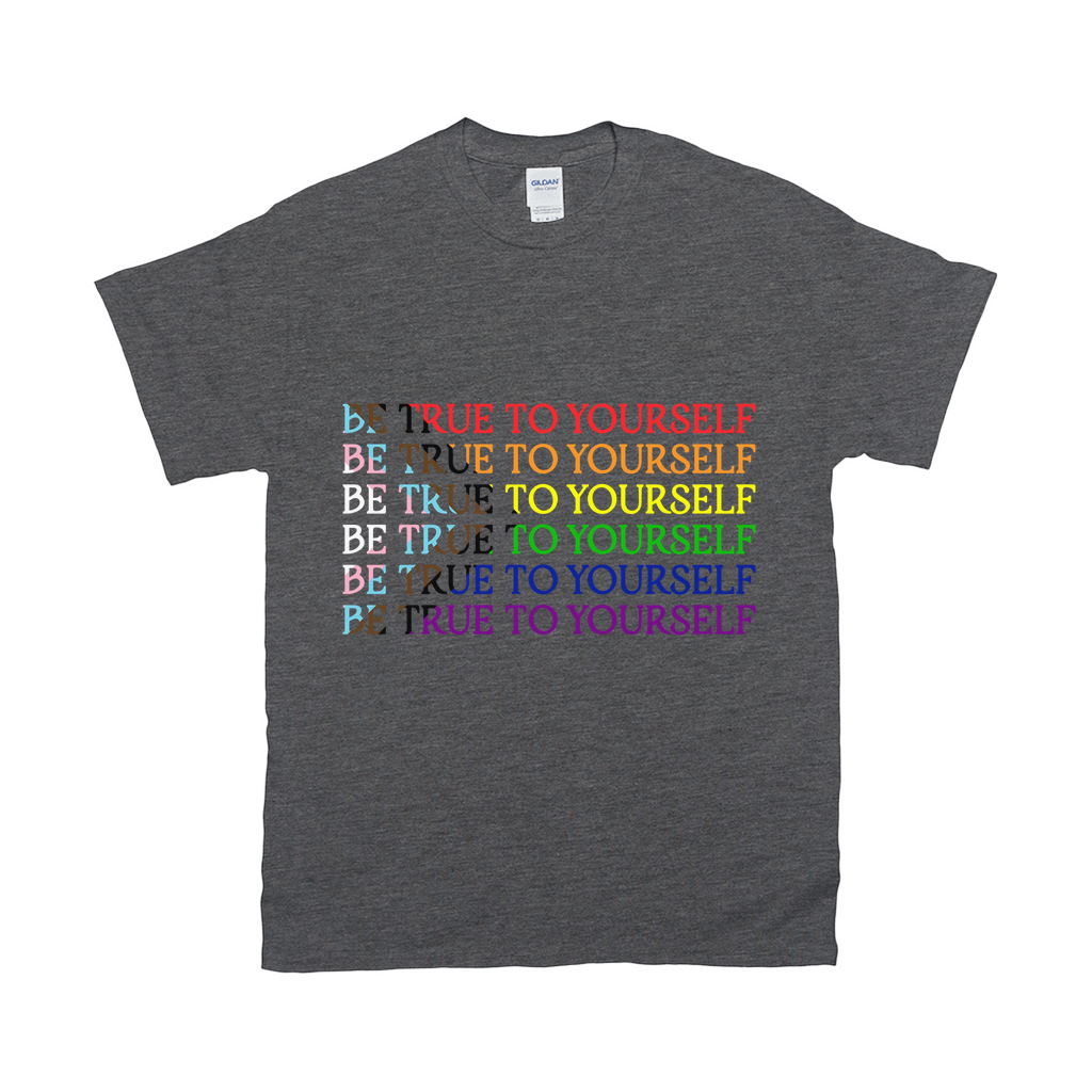 Funky Text Orientation Relaxed Fit T-Shirts  | Gildan