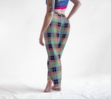 Pastel Rainbow/Navy Tartan Plaid Lounge Pants