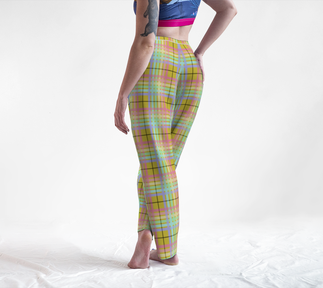 Pastel Rainbow/Citrus Sugar Tartan Plaid Lounge Pants