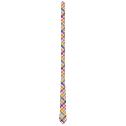 Rainbow/Lavender Tartan Plaid Neck Tie