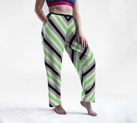 Agender Striped Lounge Pants