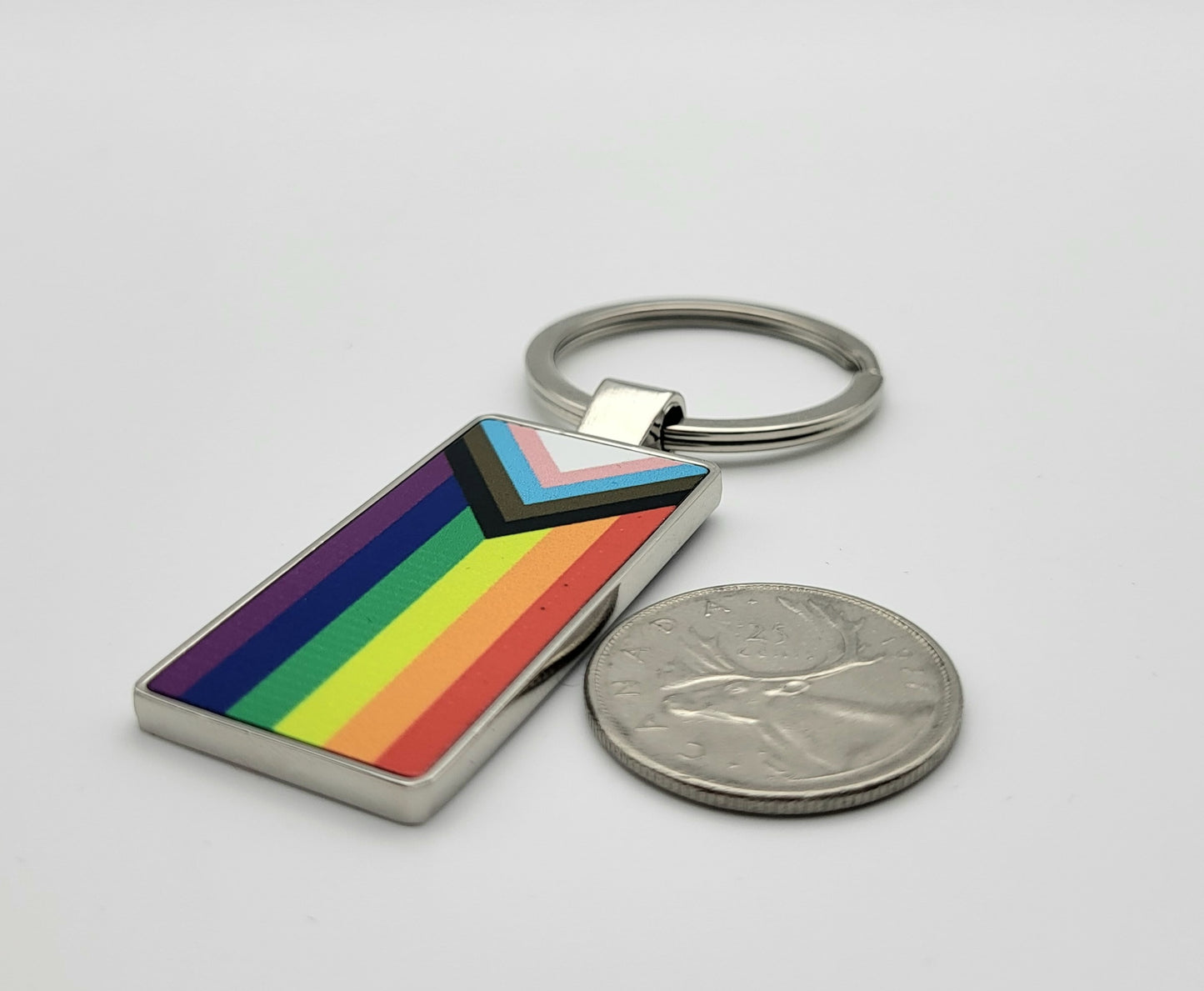 Metal Flag Keychain | Choose Your Flag | Double-Sided