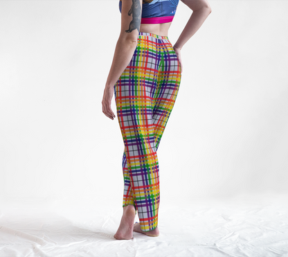 Rainbow/Icy Plains Tartan Plaid Lounge Pants