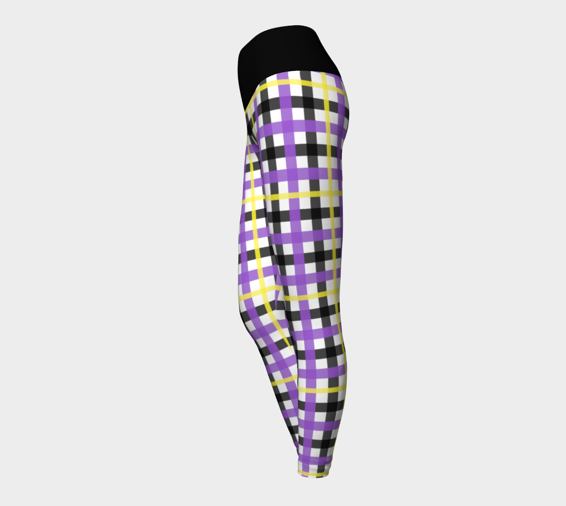 Nonbinary Plaid Yoga Leggings