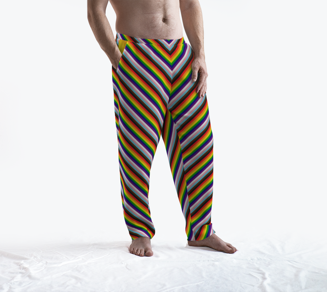 Rainbow Progress Striped Lounge Pants