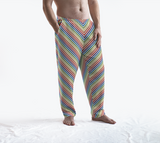 Muted Rainbow Barber Striped Lounge Pants
