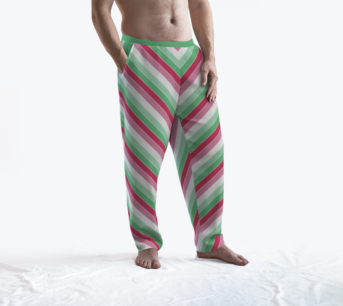 Abrosexual Candy Striped Lounge Pants