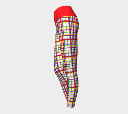 Rainbow Madras Plaid Yoga Leggings