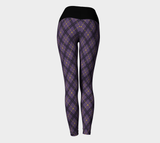 Nonbinary Dark Argyle Yoga Leggings