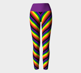 Philly Rainbow Striped Yoga Leggings
