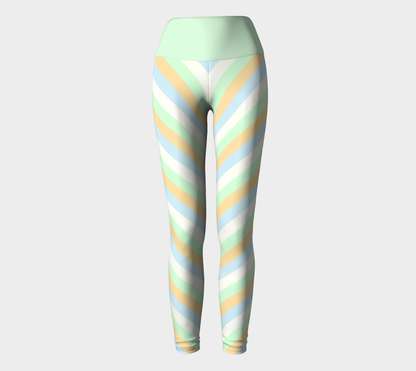 Unlabeled Orientation Striped Yoga Leggings