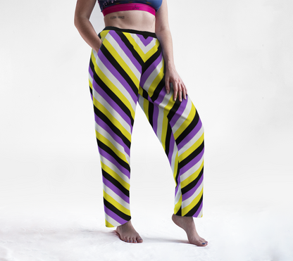 Nonbinary Striped Lounge Pants