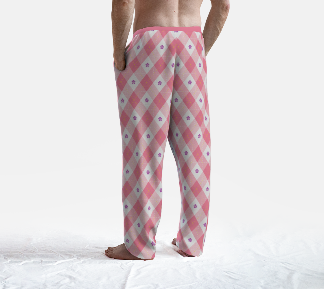 Sapphic Floral Argyle Lounge Pants