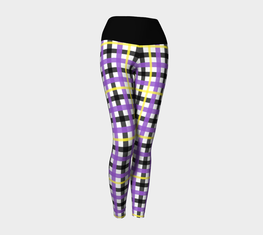 Nonbinary Plaid Yoga Leggings