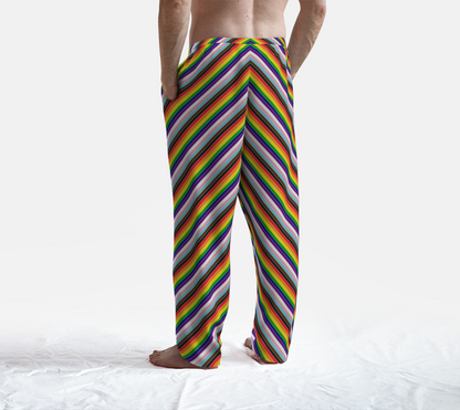 Rainbow Progress Candy Striped Lounge Pants