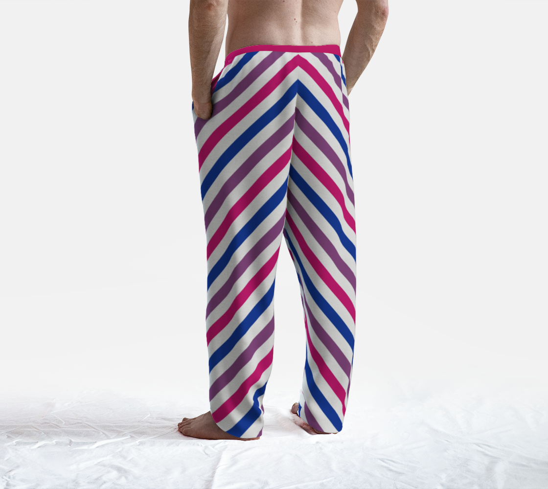 Bisexual Barber Striped Lounge Pants