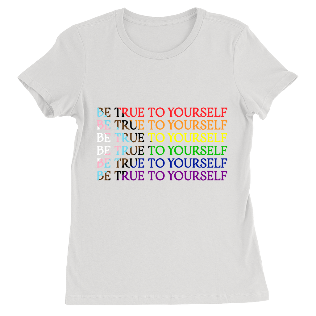 Funky Text Orientation Pride Fitted T-Shirts | Choose Your Design | Bella and Canvas