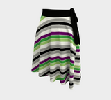 Aroace Striped Wrap Skirts | Choose Your Colourway