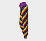 Philly Rainbow Striped Yoga Leggings