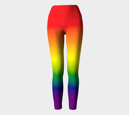 Rainbow Gradient Yoga Leggings