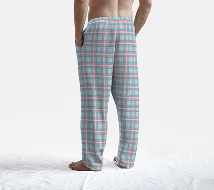 Transgender/Powder Blue Tartan Plaid Lounge Pants