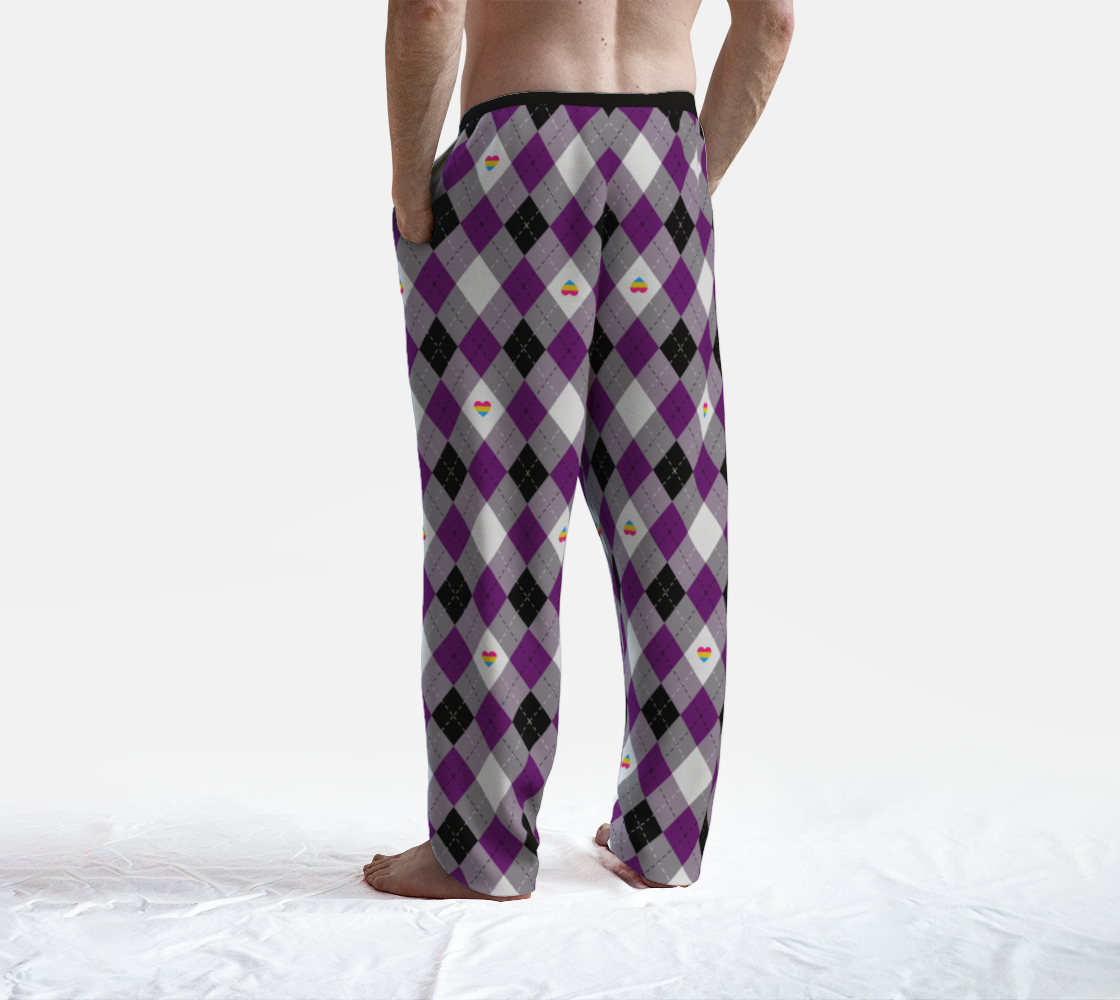 Asexual Panromantic Argyle Lounge Pants