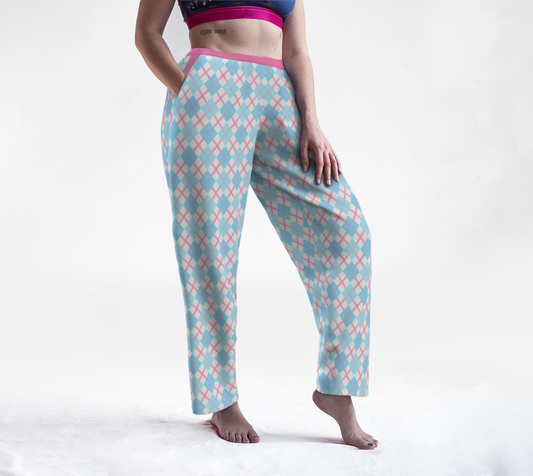 Transmasculine Argyle Lounge Pants