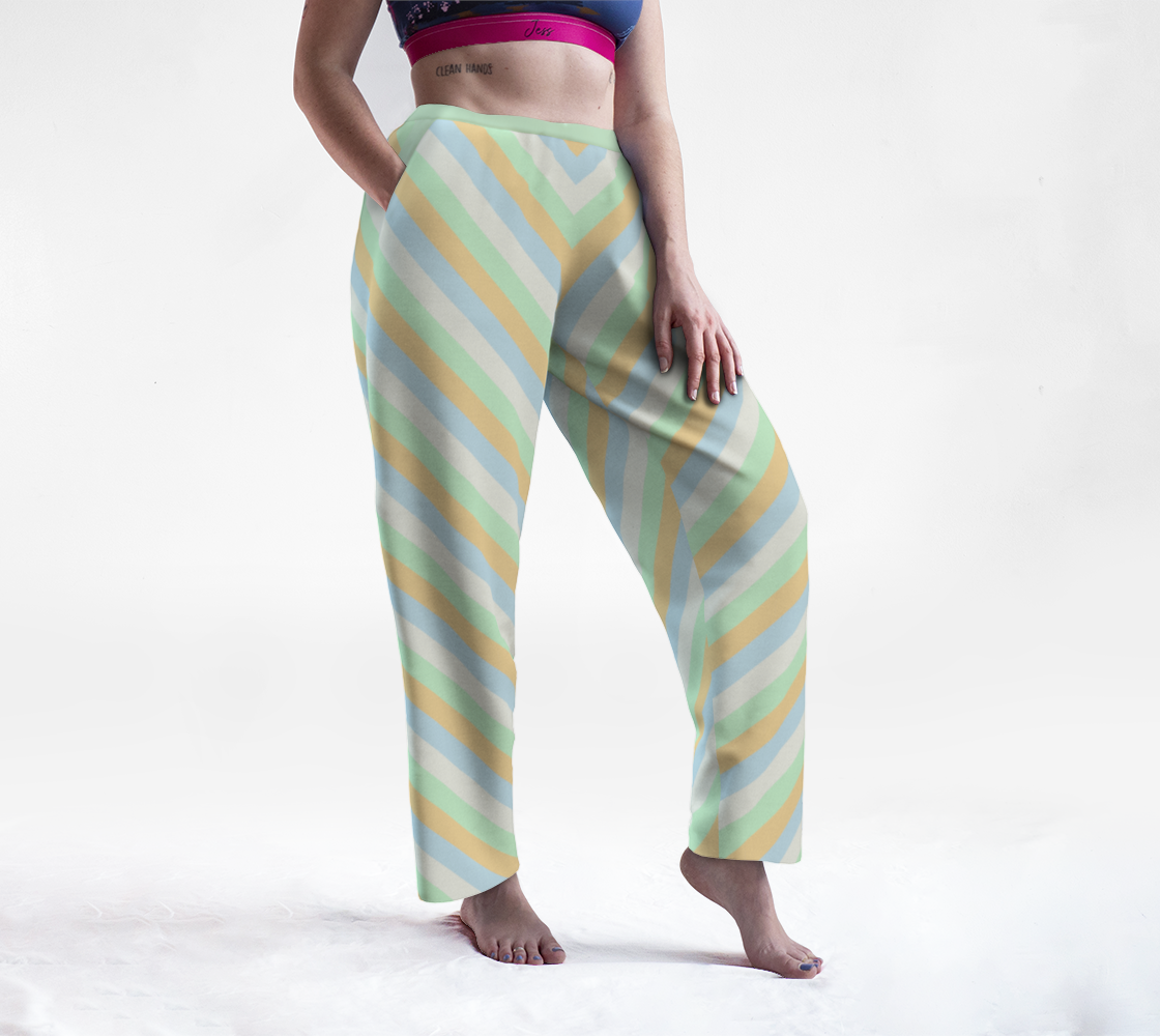 Unlabeled Orientation Striped Lounge Pants