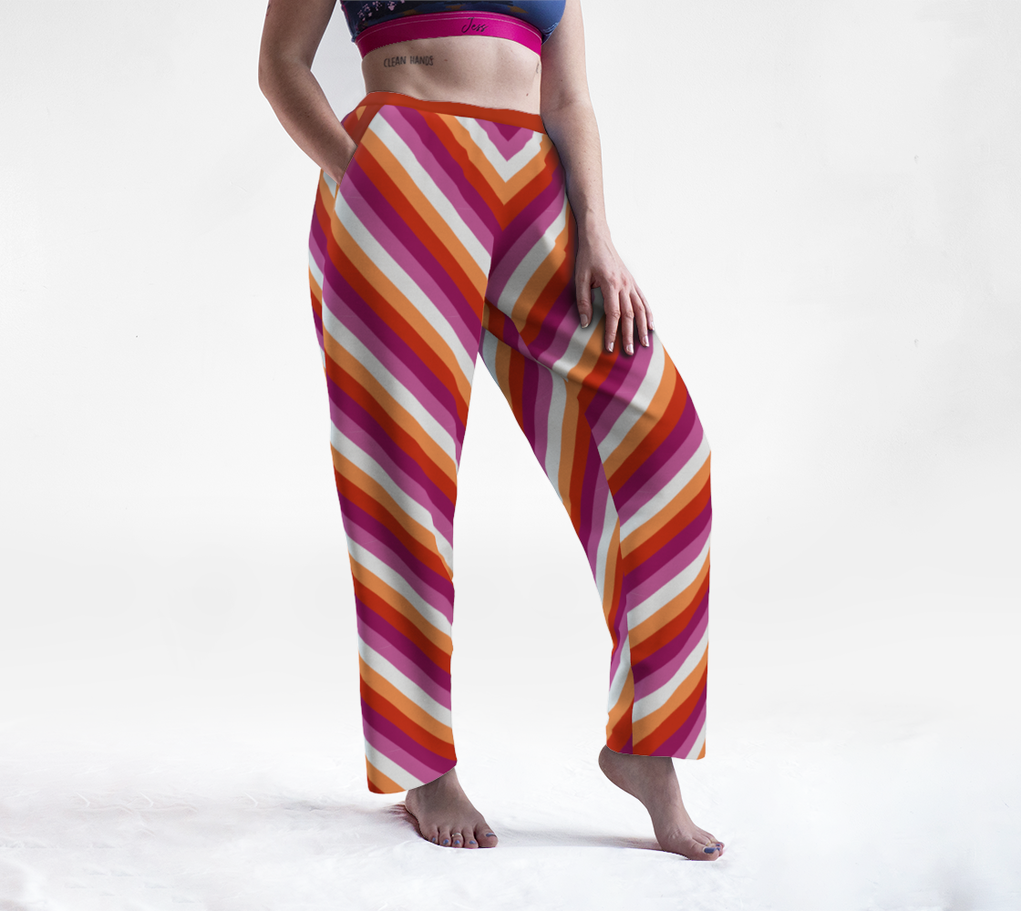 Lesbian - V1 Striped Lounge Pants