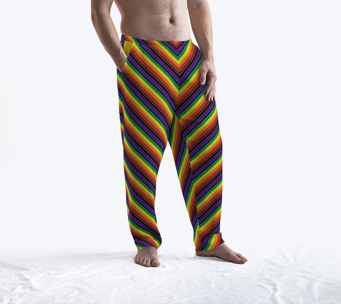 Philly Rainbow Candy Striped Lounge Pants