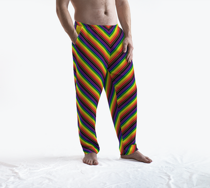 Philly Rainbow Candy Striped Lounge Pants