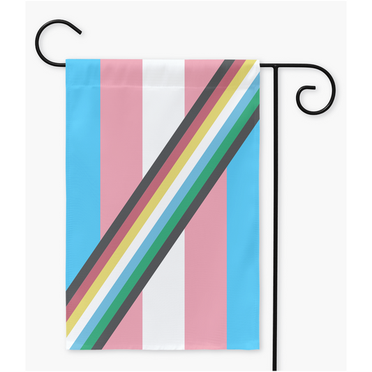 Disability - V2 - Transgender Yard & Garden Flags | Single Or Double-Sided | 2 Sizes