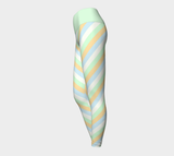 Unlabeled Orientation Striped Yoga Leggings