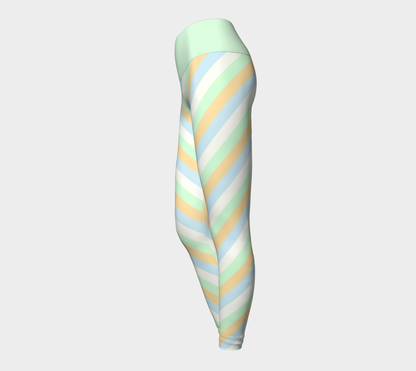 Unlabeled Orientation Striped Yoga Leggings