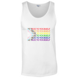 Funky Text Orientation Unisex Tank Tops |  Gildan