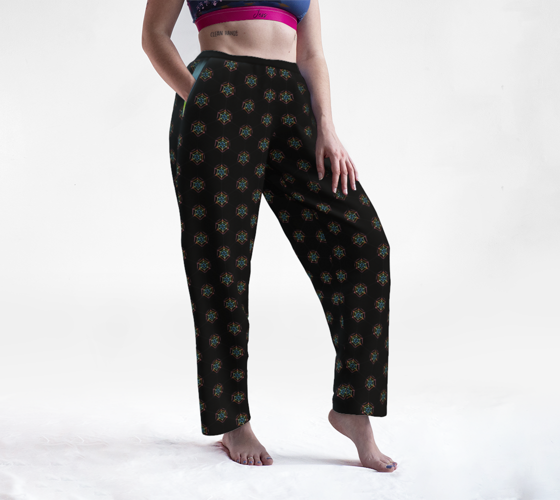 Queer Geometric Spiderweb Lounge Pants