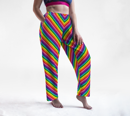 Original Rainbow Candy Striped Lounge Pants